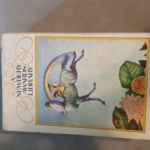 A Newbery Awards Library Book with Colorful Cover